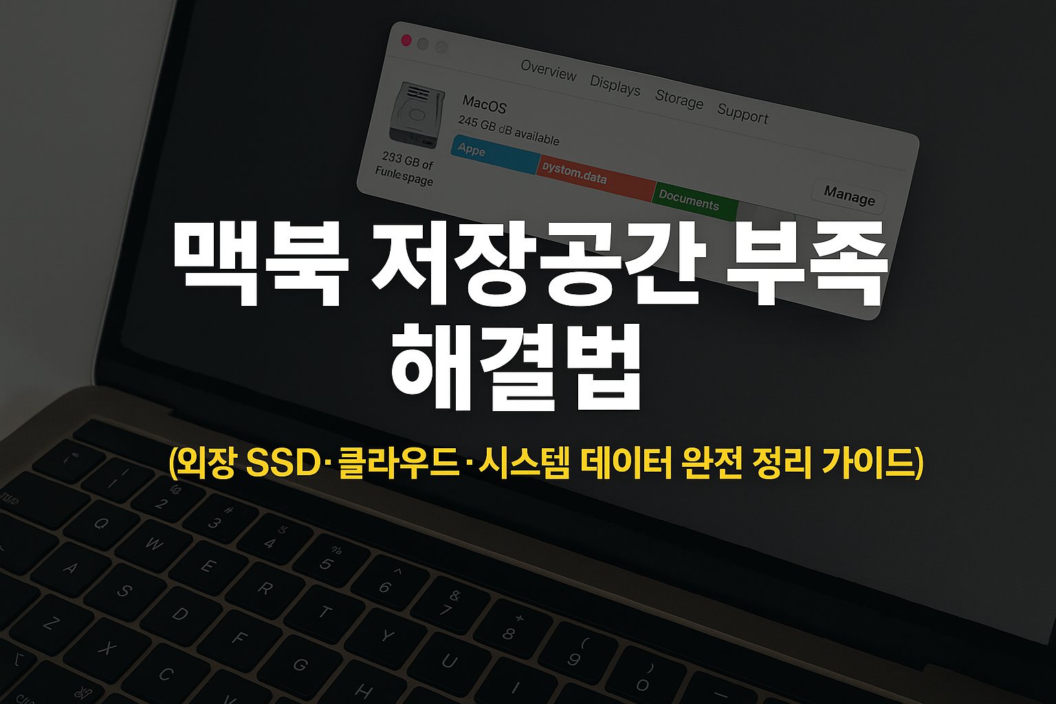 맥북 저장공간 부족
